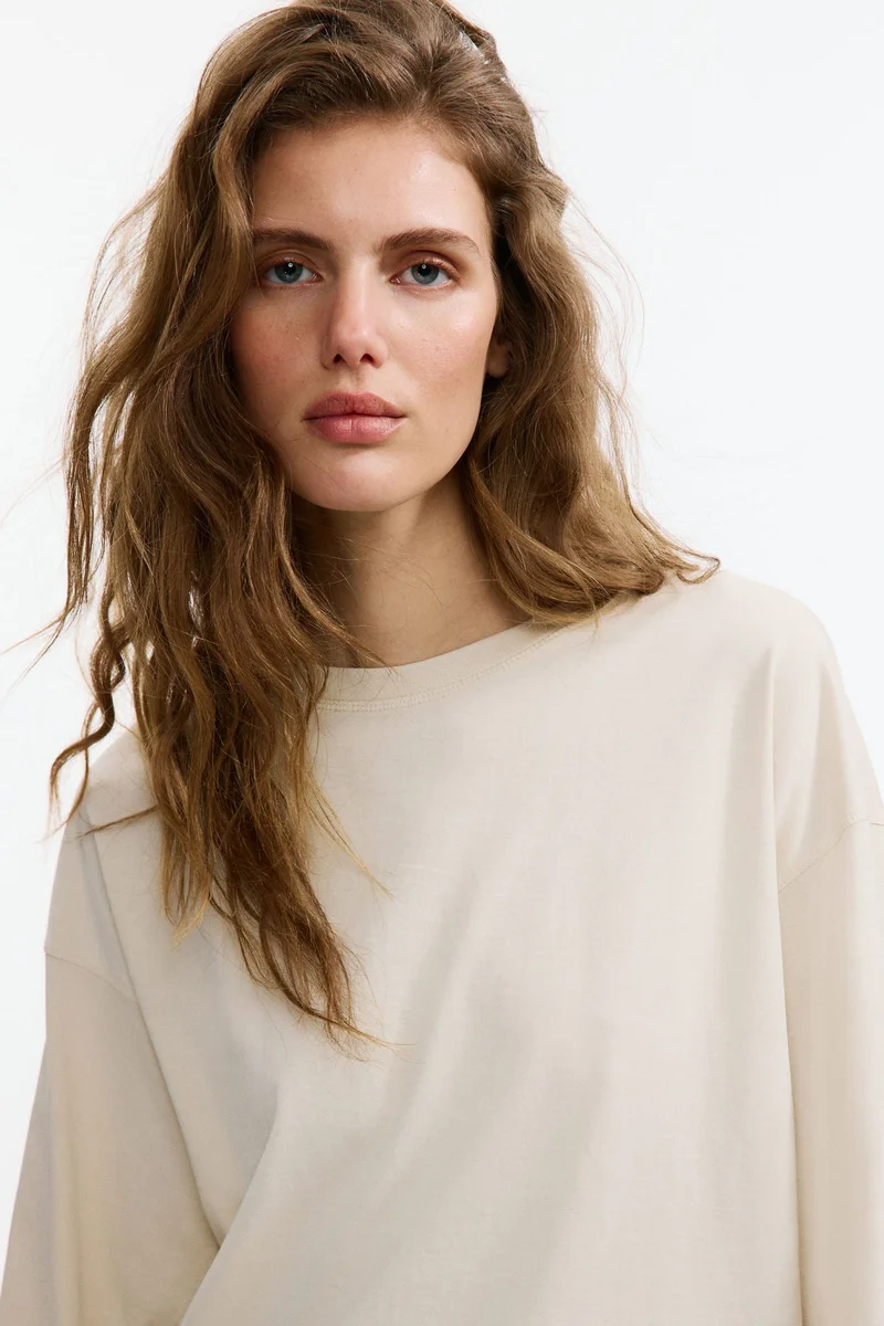 H&M Long-sleeved cotton top